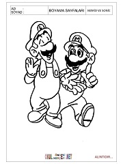 Mario And Sonic boyama sayfaları